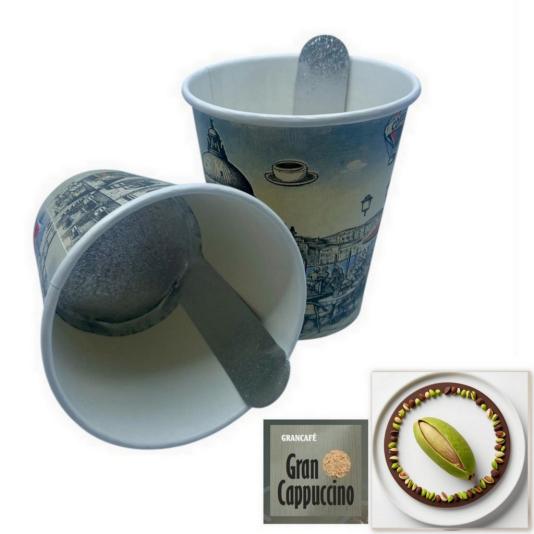 Grancafé - Pisztáciás Csokis Cappuccino - InCup - egyadagos pisztáciás csokis cappuccino a dubaji csokoládé varázsával