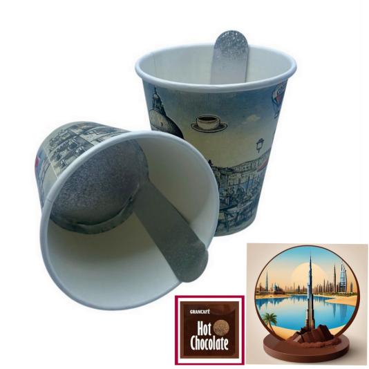 Grancafé - Dubaji Csoki Hot Chocolate - InCup - egyadagos instant dubaji csokis forró csokoládé