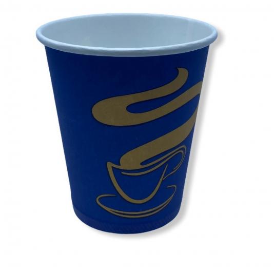 Papírpohár BLUE - Gold Coffee Cup - Vending 8oz (236,5 ml) 