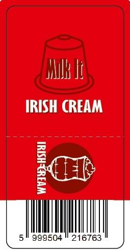 MILK IT ízesített tejkapszula - irish cream - Nespresso kompatibilis 1670 ic