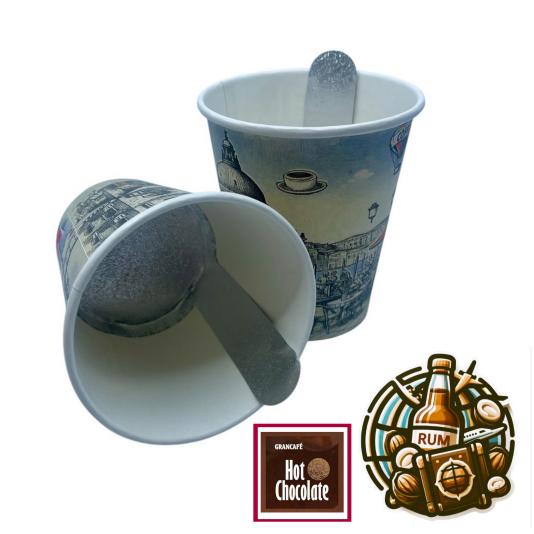 Grancafé - Rumos-Diós Hot Chocolate - InCup - egyadagos instant rumos-diós forró csokoládé